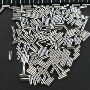 925 Sterling Silver 3.5mm Liquid Silver, Made in USA, High Quality tube spacer jewelry making supplies. 50 pcs, 100, 300 ,500 pcs