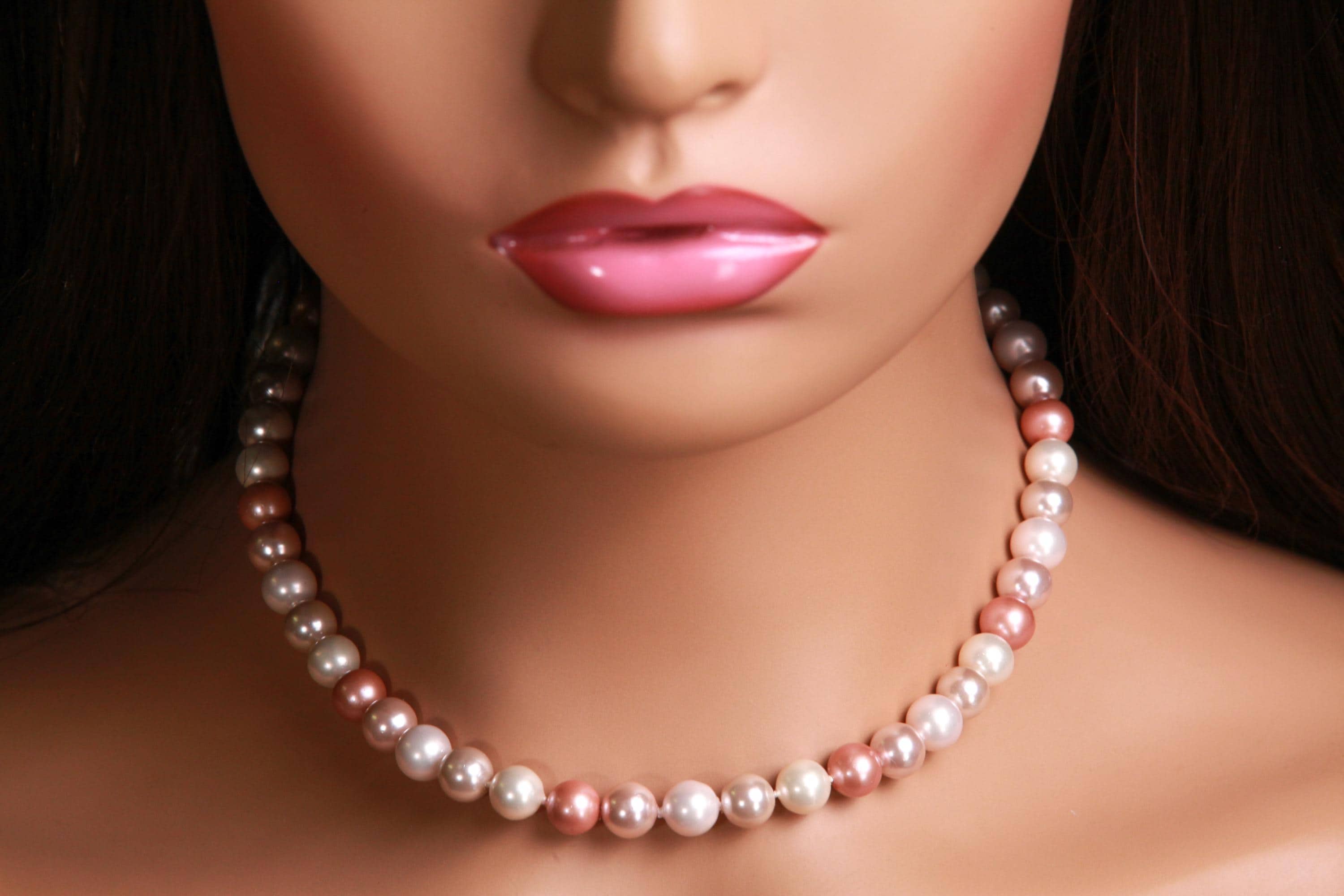 Multi Baby Pink South Seashell Pearl 8mm With Mag Ball Clasp, AAA