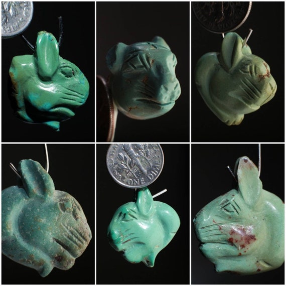 ターコイズパンサー女神ペンダント、古代エジプトのミニチュア彫刻