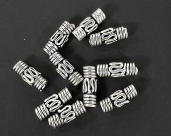 4 Pcs Vintage 925 Sterling Silver Spacer Bead for Jewelry Making