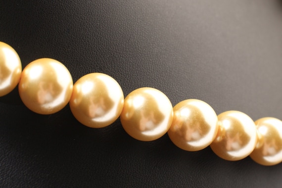 Golden South Sea Cultured Pearl Earrings In 18K Yellow Gold - Foto 7