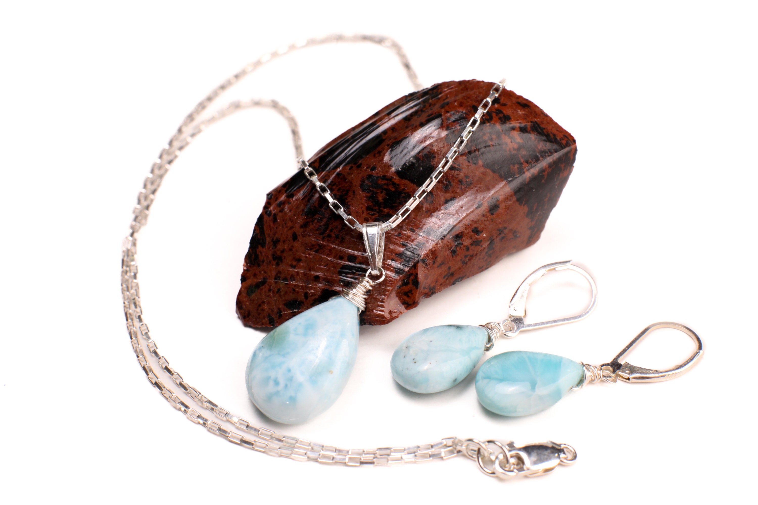 貴重 ラリマー ドロップ 13g jewelry 貴重 ラリマー ドロップ 13g