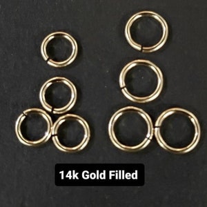 14K Gold Filled jump ring  5mm and 6mm 22g open Jump ring, made in USA, high quality jewelry supplies, 20, 50, 100 pcs