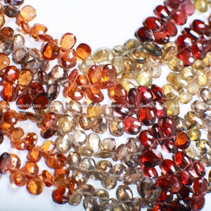 Natural Tundra Sapphire AAA 4-5x5-6mm Shaded Micro Faceted Diamond Cut Pear Drop Gemstone Beads Briolette
