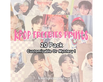 Kpop Freebies 20 Pack Prints Custom or Mystery - Grab Bag