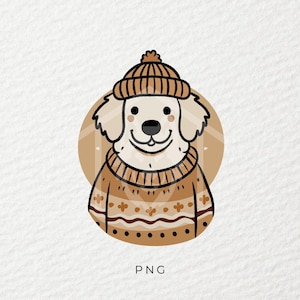 Dog Winter png, Dog png, chien png, Autocollant png, Sublimation, Tasse png, Tendance png, T-shirt png, DTF, PNG, Transparent, DogMom Gift