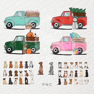Dog Pick-up png, Dog png, Camion png, Autocollant png, Sublimation, Tasse png, Tendance png, T-shirt png, DTF, PNG, Transparent, DogMom Gift
