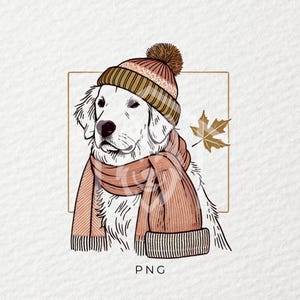 Dog Winter png, Dog png, chien png, Autocollant png, Sublimation, Tasse png, Tendance png, T-shirt png, DTF, PNG, Transparent, DogMom Gift