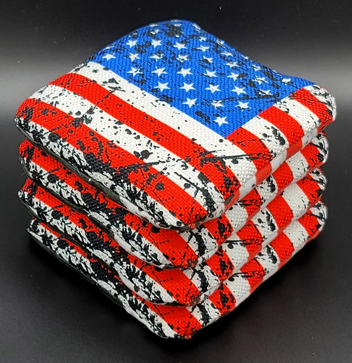 Cornhole Bags Grunge 8Bag Set Pro Style slide Etsy