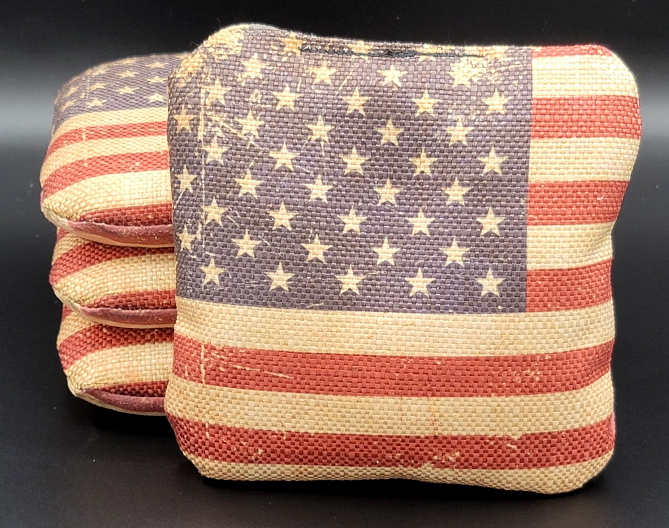 Cornhole Bags rustic US Flag 4bag Set Pro Style Etsy UK
