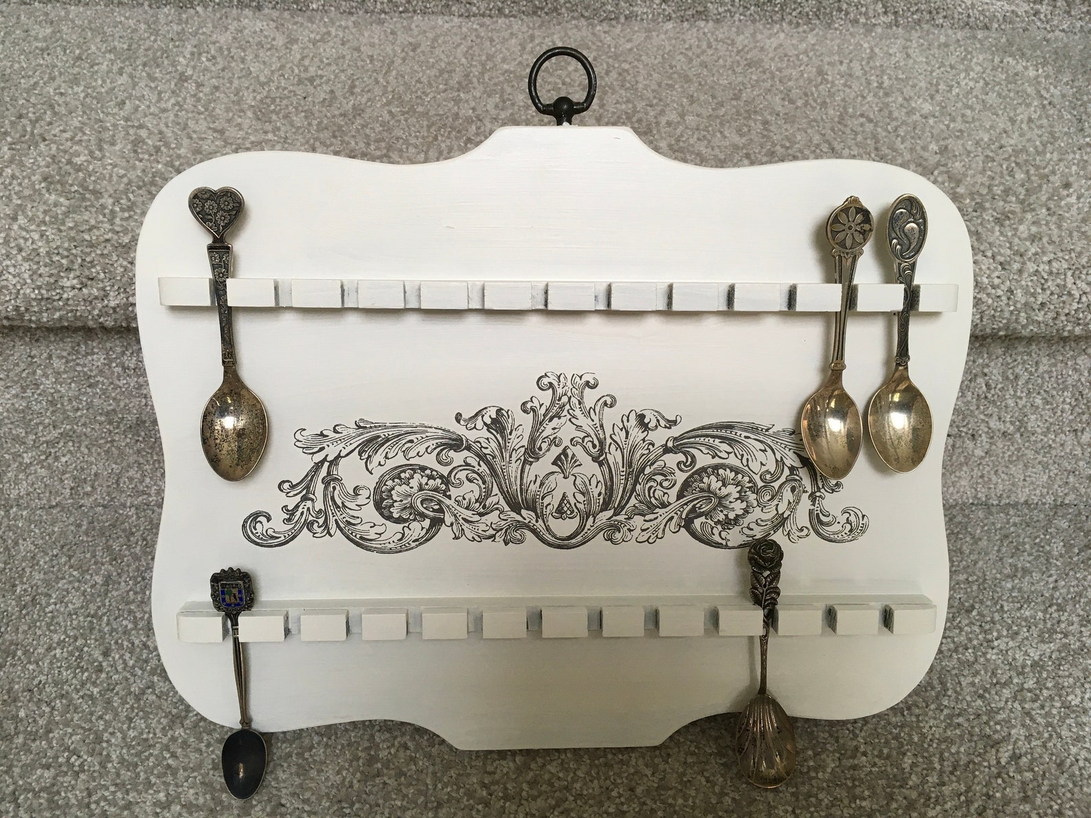 VINTAGE SOUVENIR SPOON Rack Display Holder 24 Etsy