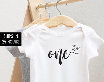 Personalized First Birthday Onesie® for Baby Girl – 1st Birthday Outfit – Cute Party Bodysuit