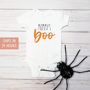 Mommy's Boo Halloween Onesie®, Cute Fall Baby Onesie® for Boy or Girl