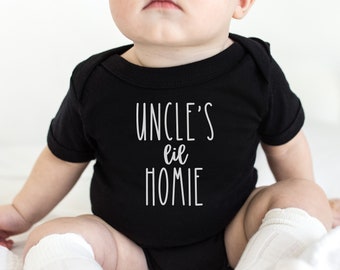 Uncle's Lil Homie Onesie®– Newborn Gift – Baby Shower Outfit
