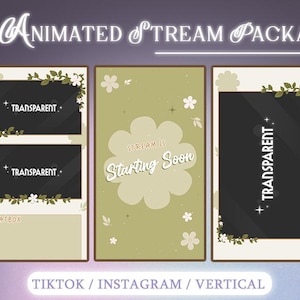 cottagecore, green, flowers and plants, starting soon, ending soon, webcam, alerts, panels, twitch, graphics, package, animated, kawaii, vtuber, graphics for stream, overlays for stream, twitch overlay, streamer overlay, cute theme, aesthetic, streamer assets, twitch alerts, webcam overlay, clouds, stream offline, animated scenes, personalized gifts, twitch panels, twitch alerts, banner, vtuber commission, twitch aesthetic, cozy twitch theme, chatbox, social label, tiktok overlay, vertical.