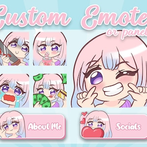 Aangepaste Twitch Emote of Panel Chibi