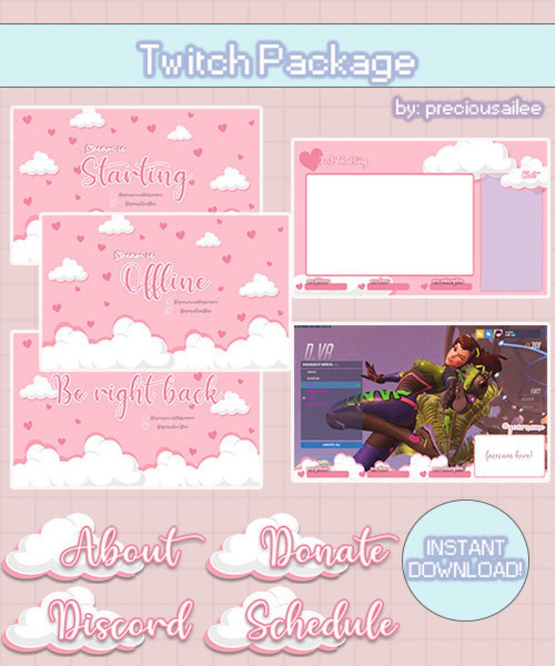 Twitch Pink Sparkles Flash
