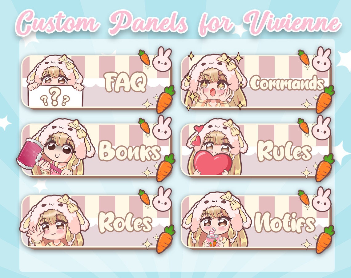 Custom Twitch Emote Or Panel Chibi Etsy