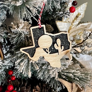 Texas State Ornament, Texas ornament, Texas Christmas ornament, wooden ornament, state ornament, Texas, Home ornament