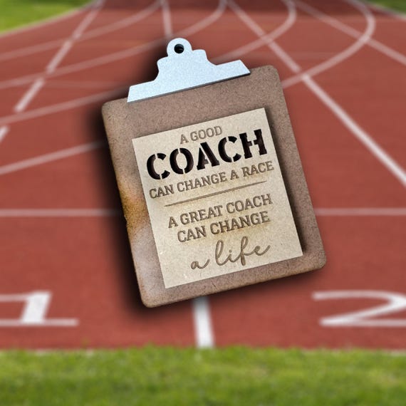 Coach Clipboard Card Holder, Coach Gift Card, Coach Appreciation Gift, End of Season, Thank you Gift, Cross Country, Track, Running Coach