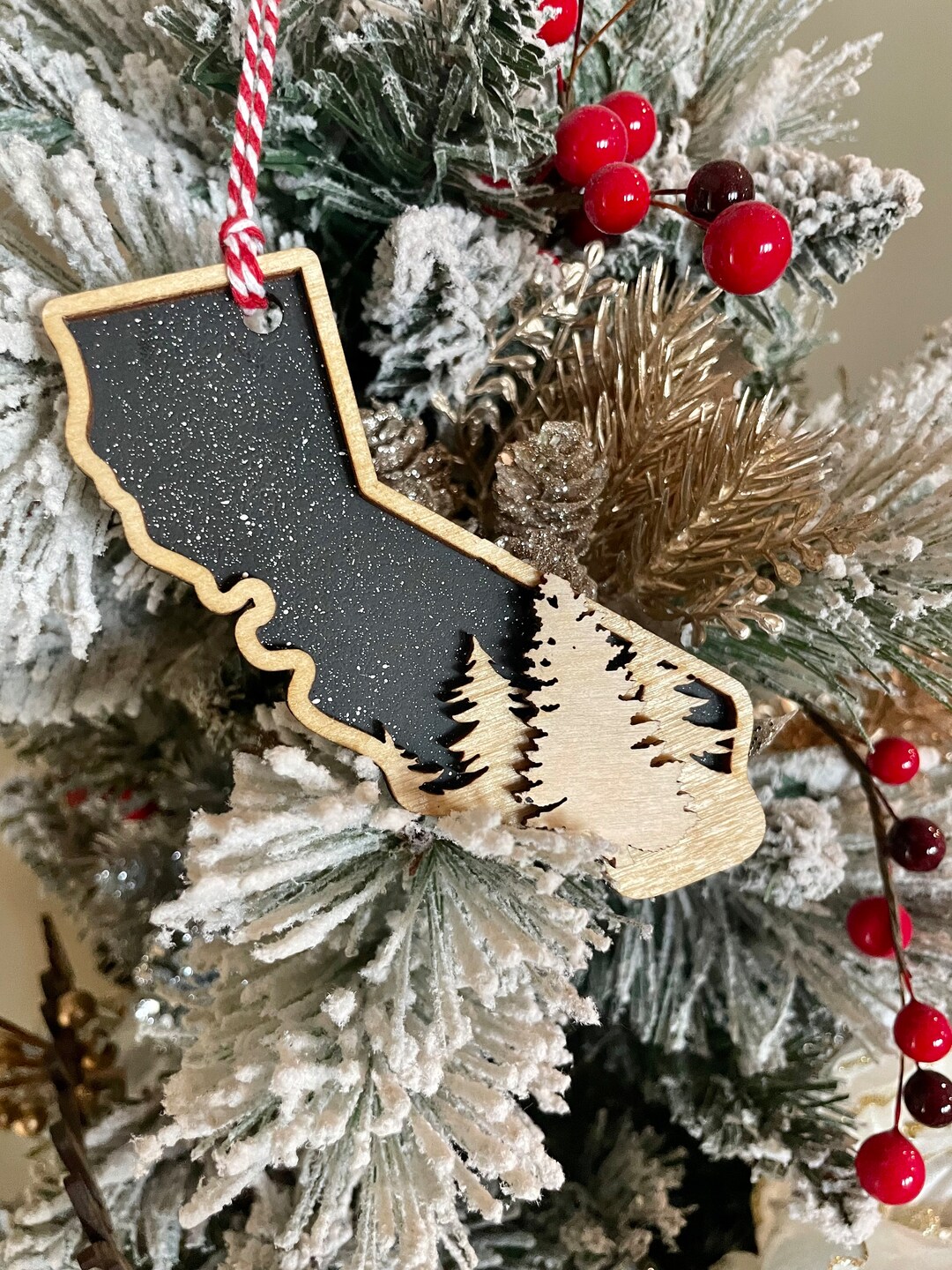 California State Ornament, California Ornament, California Ornament ...