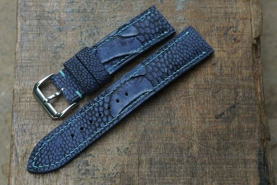 Dark Blue Ostrich Foot Leather Watch Strap. Quick Release Watch Band 15mm 16mm 17mm 18mm 19mm 20mm 21mm 22mm 23mm 24mm 25mm 26mm Etsy Canada