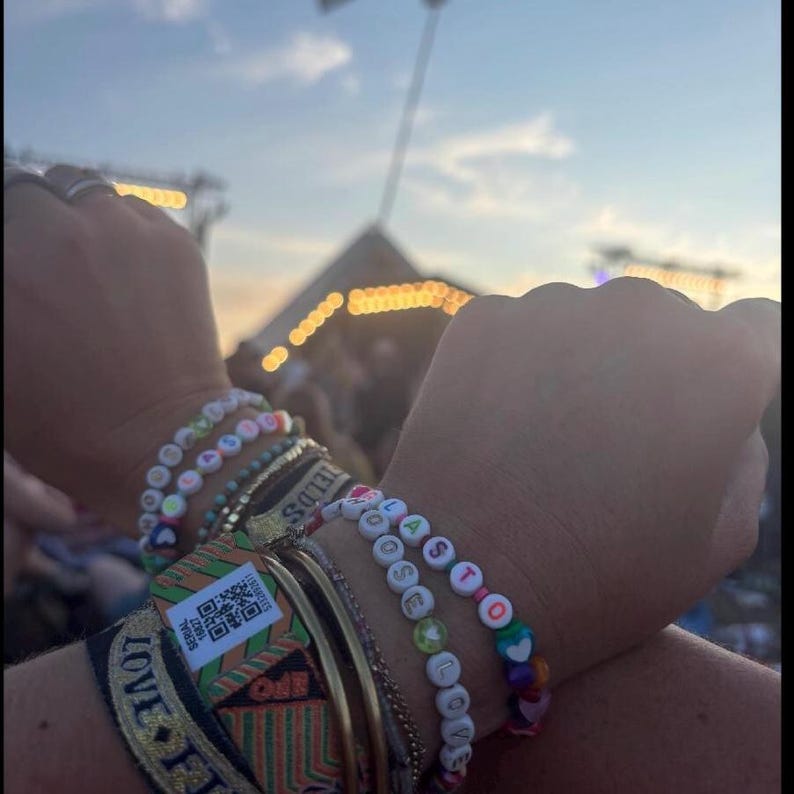 Handmade Agate Crystal Glastonbury Bracelet: Festival Jewellery image 8