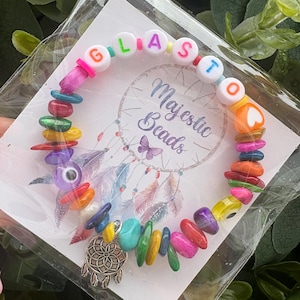 Handmade Agate Crystal Glastonbury Bracelet: Festival Jewellery image 1