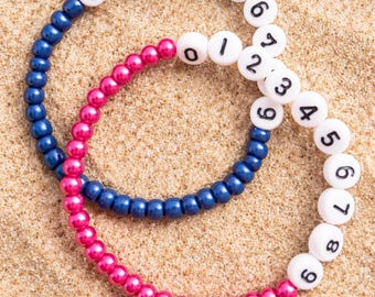 Children's Safety Bracelet: Identity Kids Bracelet for Holidays - Phone Number Bracelet