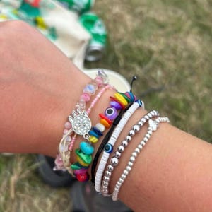 Handmade Agate Crystal Glastonbury Bracelet: Festival Jewellery image 7