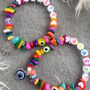 Handmade Agate Crystal Glastonbury Bracelet: Festival Jewellery image 3