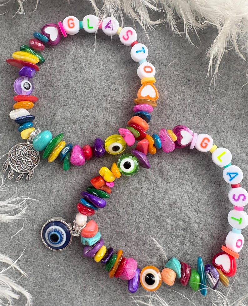 Handmade Agate Crystal Glastonbury Bracelet: Festival Jewellery image 3
