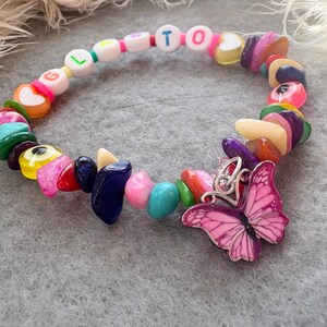 Handmade Agate Crystal Glastonbury Bracelet: Festival Jewellery image 5