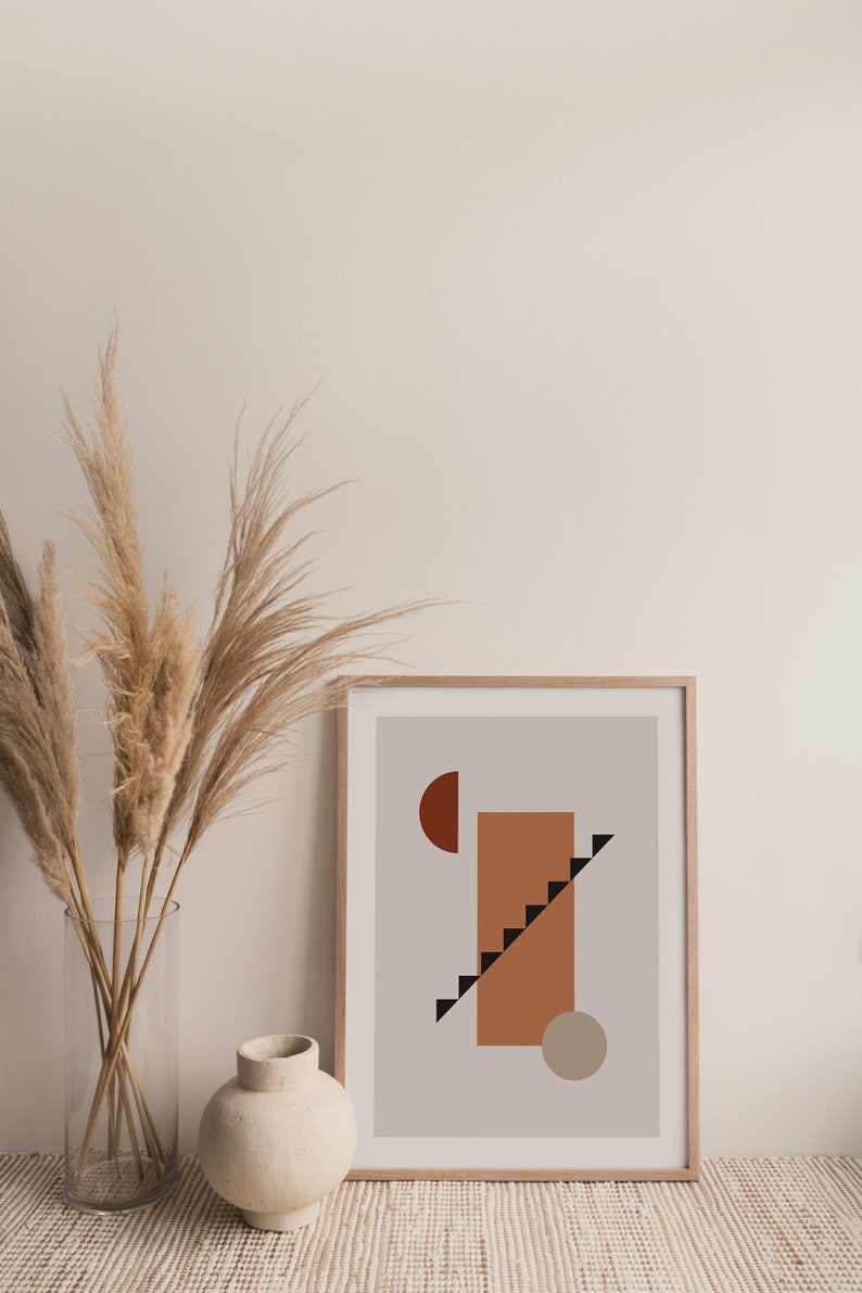 Abstract Modern Geometric Home Decor Printable Geometric Wall Art