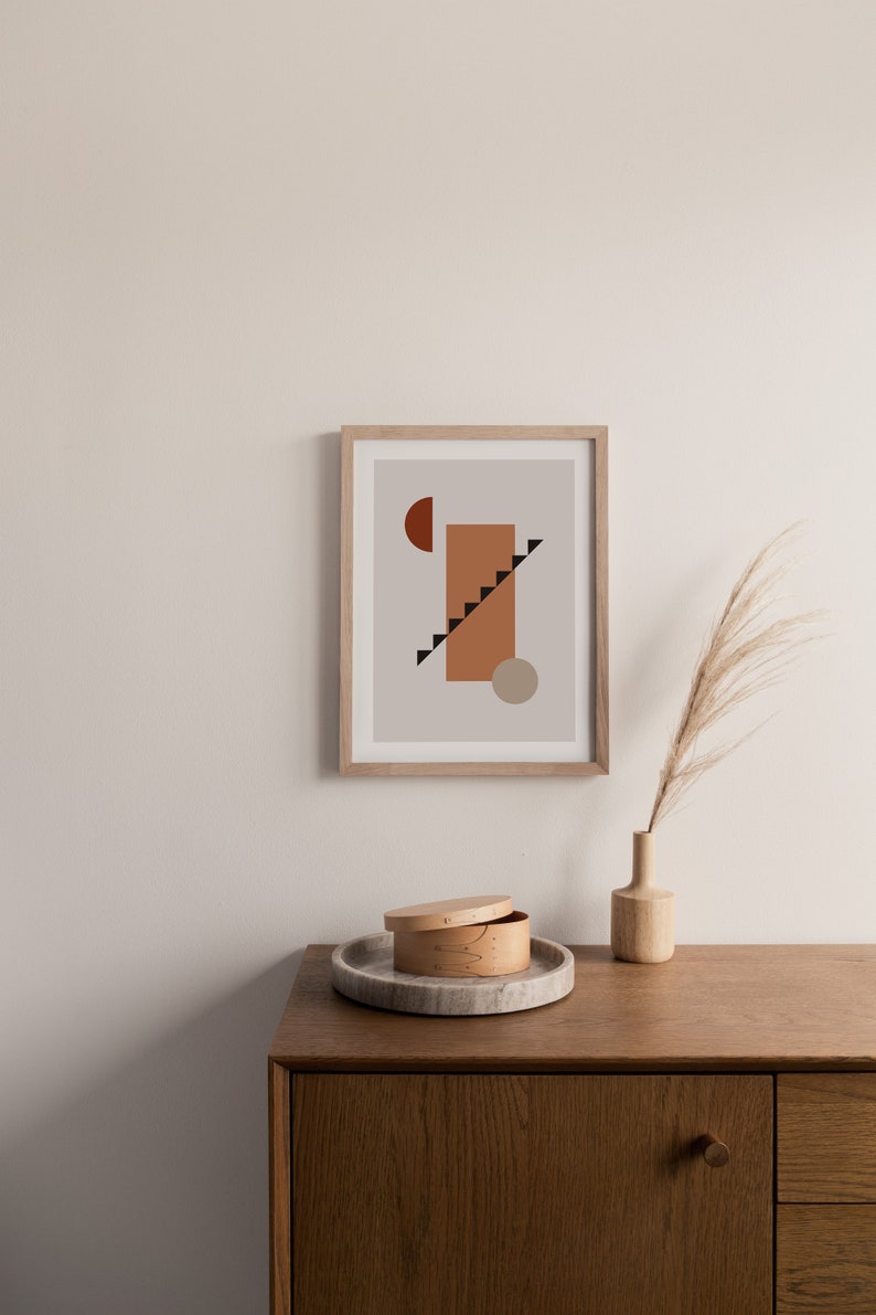 Abstract Modern Geometric Home Decor Printable Geometric Wall Art