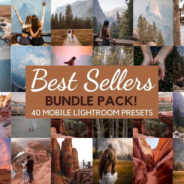 Travel Lightroom Preset for Mobile (BEST SELLING BUNDLE): 40 Outdoor Preset for Bloggers, Filter for Travel Instagram Influencer, Preset