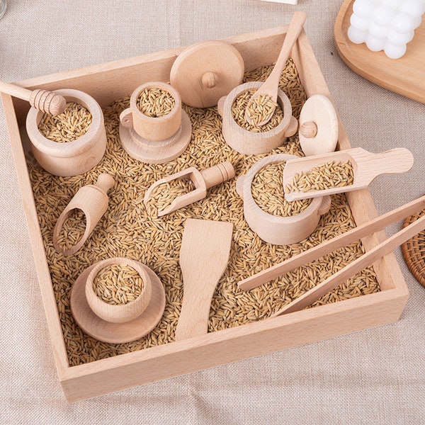 Wooden Tea Set Etsy