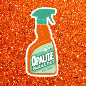 Opalite Spray Bottle Sticker - Waterproof Laptop Sticker - Showgirl Design - Opalite music video sticker - Opalite spray bottle
