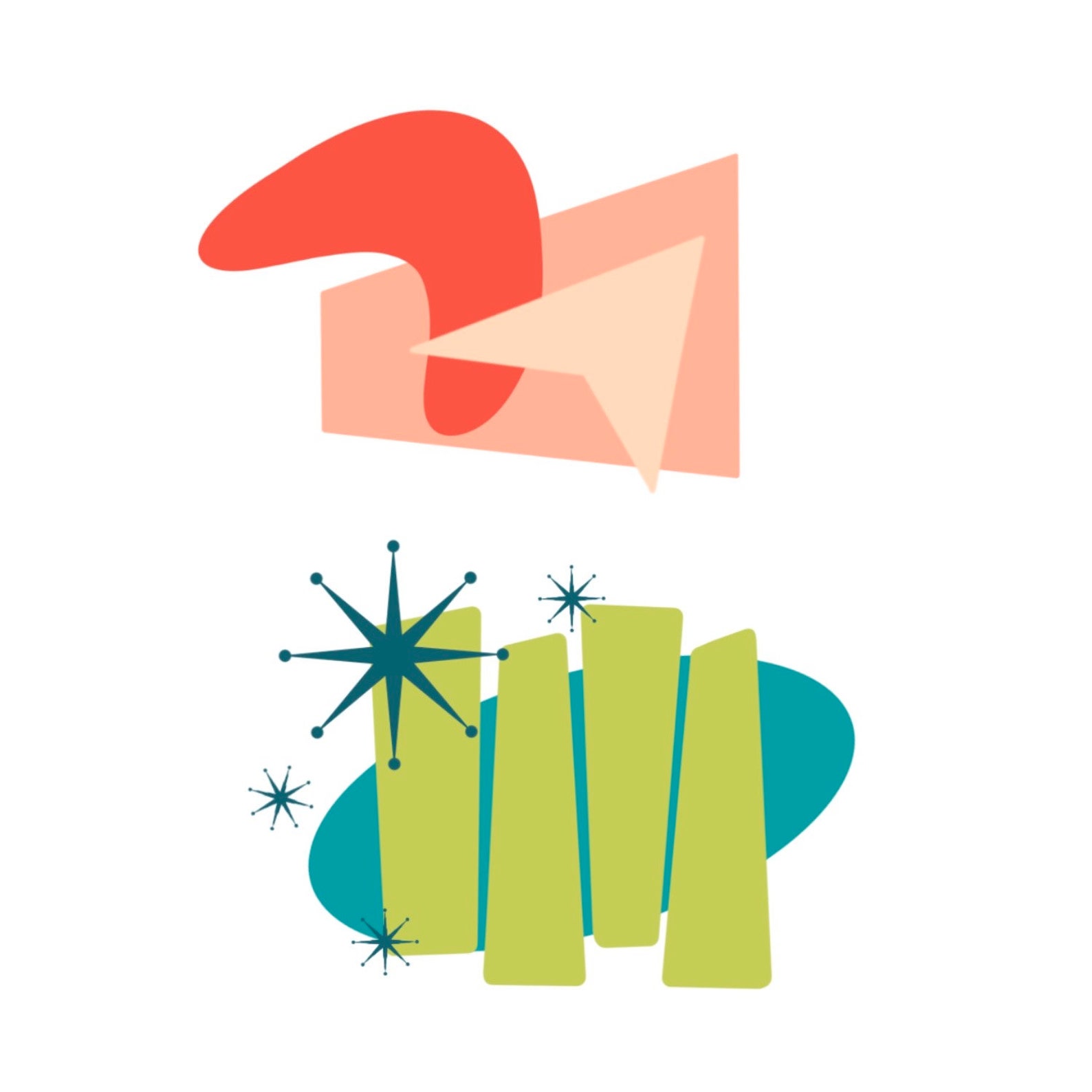 Retro Shapes SVG Mid Century Modern Svg Mcm Shapes for Etsy