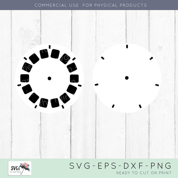 ViewMaster SVG - ViewMaster Reel SVG -View finder reel - ViewMaster Cricut  - View Master Reel Cut File - View Master for Scrapbook