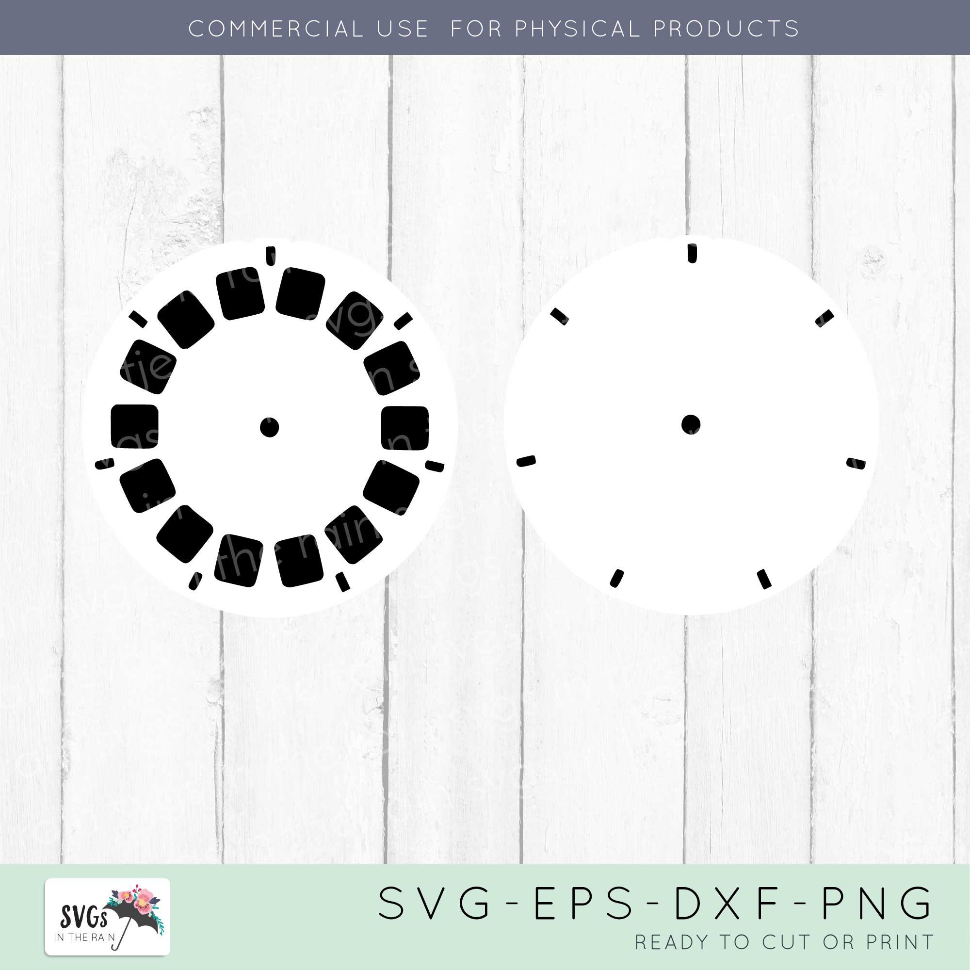 Viewmaster SVG Viewmaster Reel SVG view Finder Reel Viewmaster Cricut View  Master Reel Cut File View Master for Scrapbook 