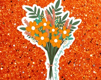 Thank You for the Lovely Bouquet - Life of a Showgirl - Sticker Laptop Waterbottle Sticker - Showgirl Sticker - Waterproof sticker