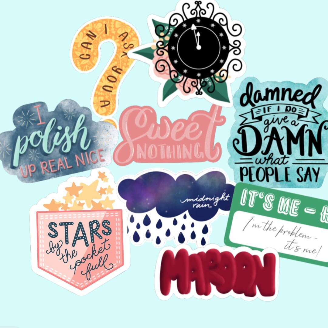 Taylor Swift Inspired Clear Sweet Nothings Sticker – Rove Jewelry
