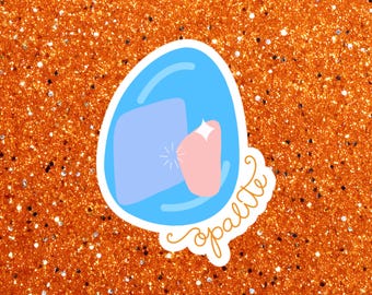Opalite Sticker - Waterproof Laptop Sticker - Showgirl Design - Holographic Sticker Shimmer Opalite