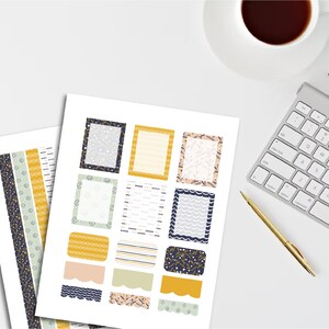 Fall Boho Planner Stickers Printable Planner Stickers Boho - Etsy