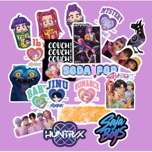 Kpop Demon Hunters Stickers Sticker Set Soda Pop Sticker