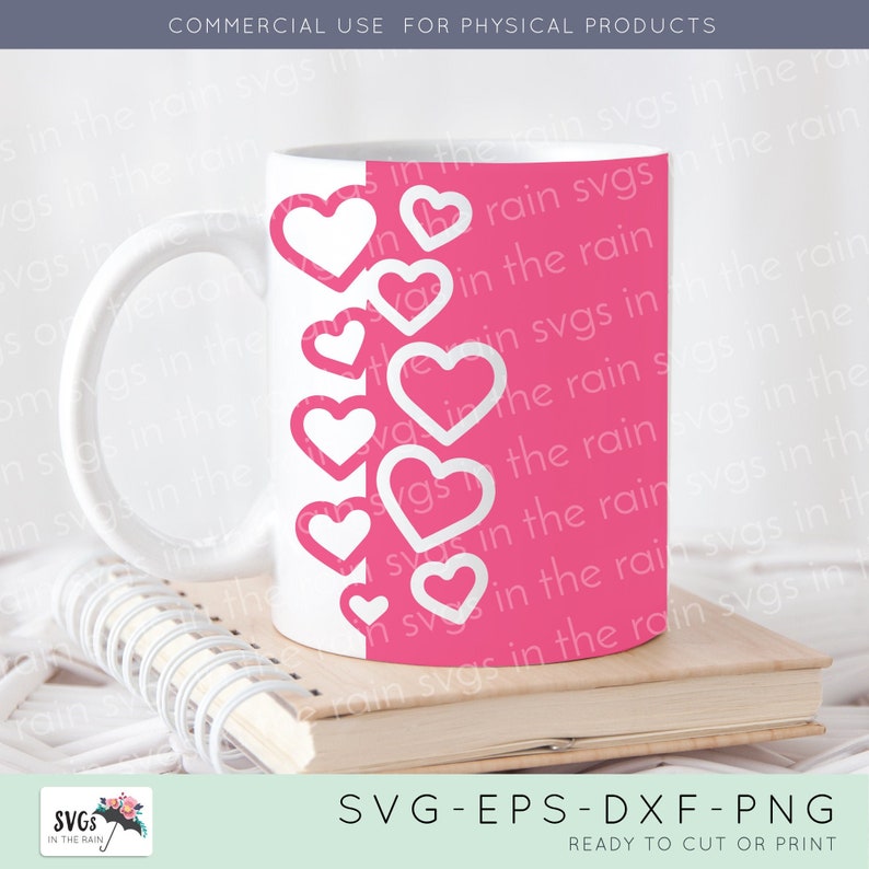 Download Cricut Mug Press SVG Design for Cricut Mug Press Heart Mug | Etsy
