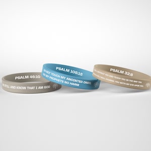 Psalms Silicone Bracelets 3 Pack