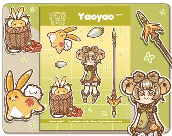 Genshin Impact Yaoyao Mini Sticker Sheet