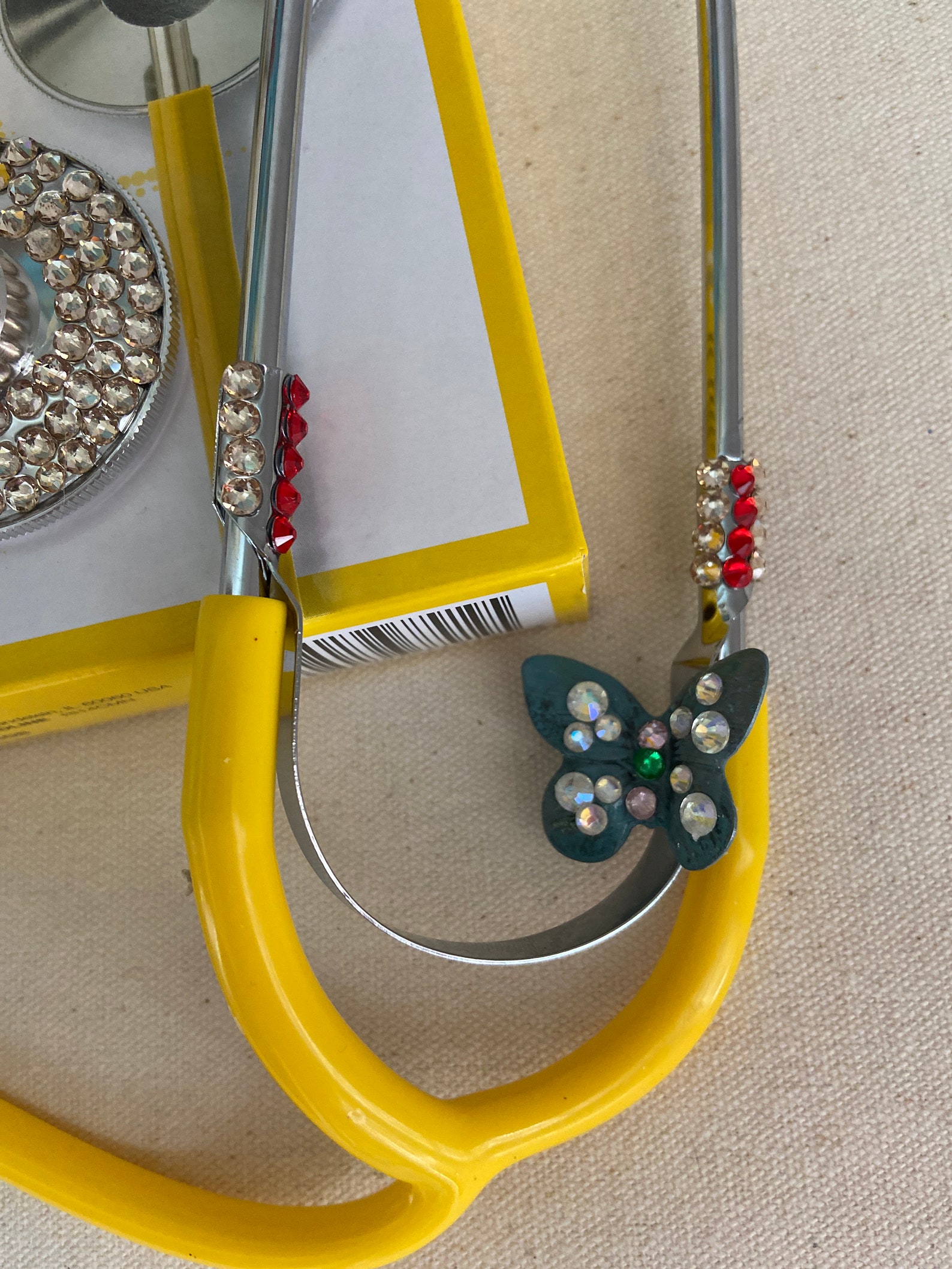 Bling Stethoscope with butterfly Swarovski Yellow Etsy